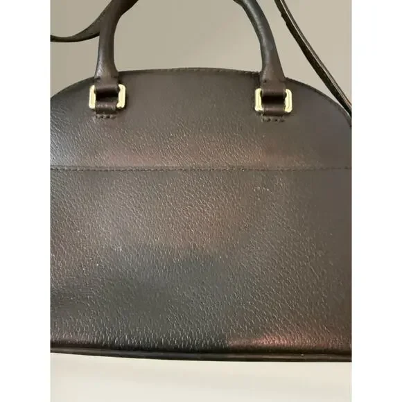 NWOT Kate Spade New York Black Pebbled Leather Satchel Crossbody - Picture 7 of 12